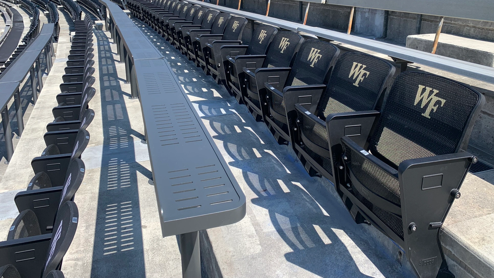 4Topps Slim Line Seating at Wake Forest University