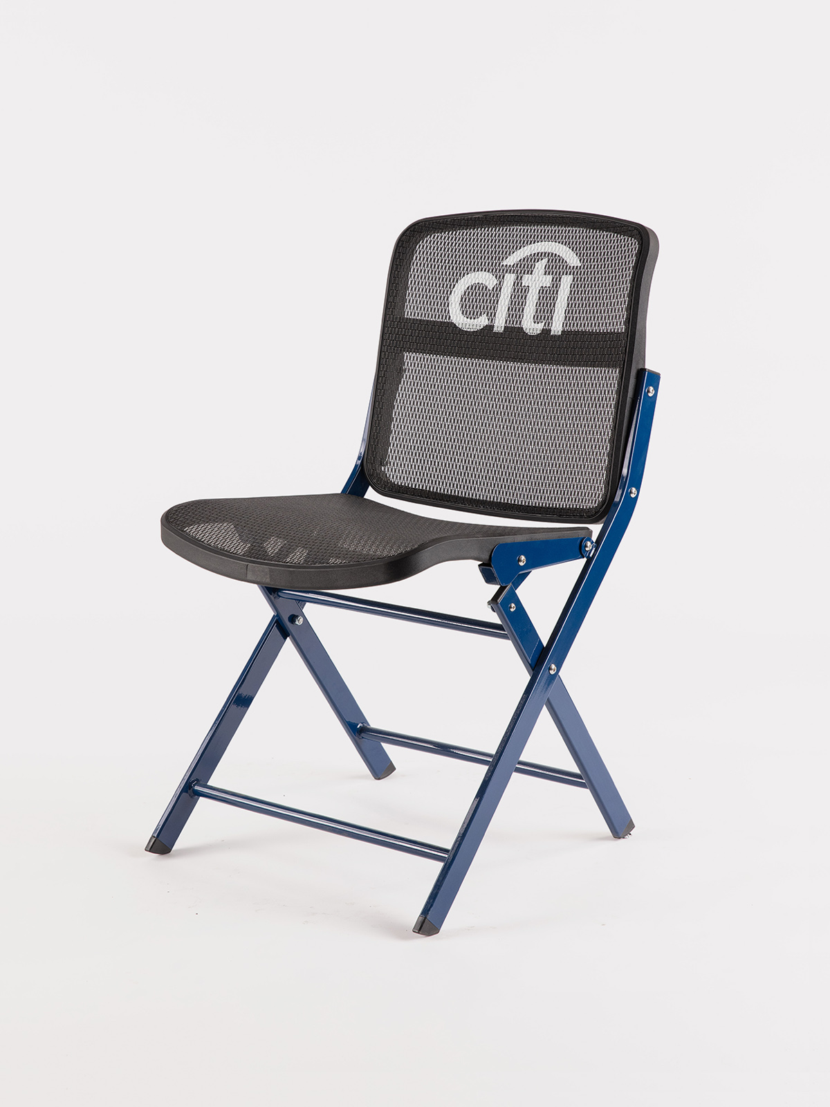 CTI Logo on mesh 4 Topps folding seat on white background