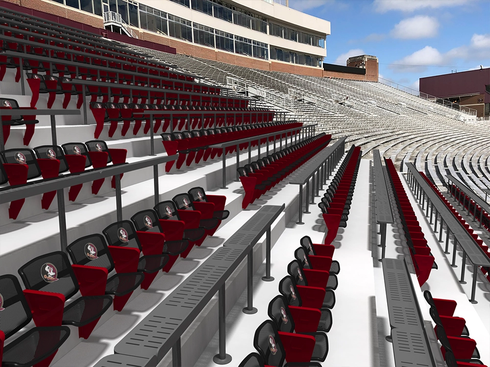 Florida State University with new and improved 4topps mesh stadium seating