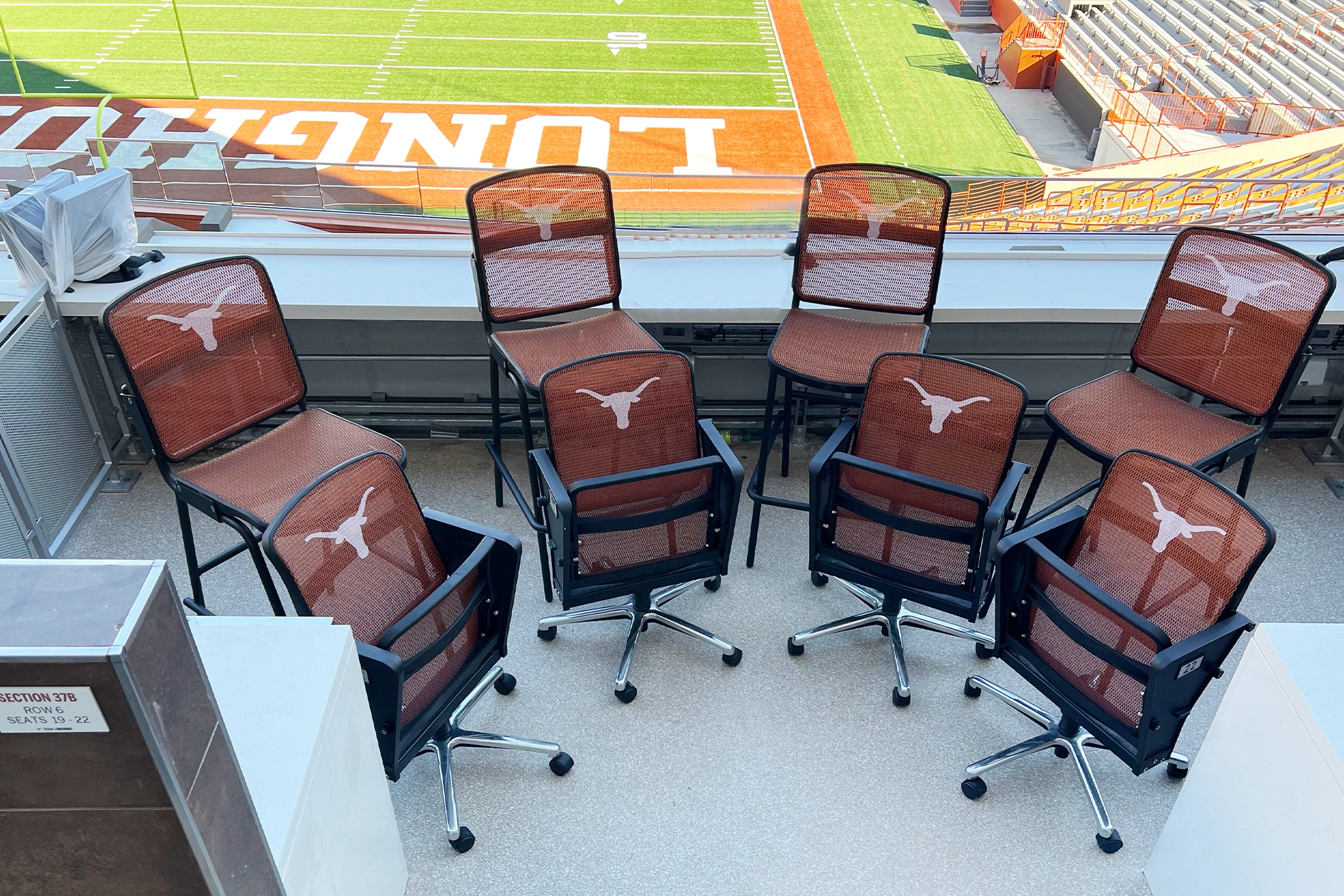 Branded Cool Comfort+ Caster Seats and Barstools at University of Texas