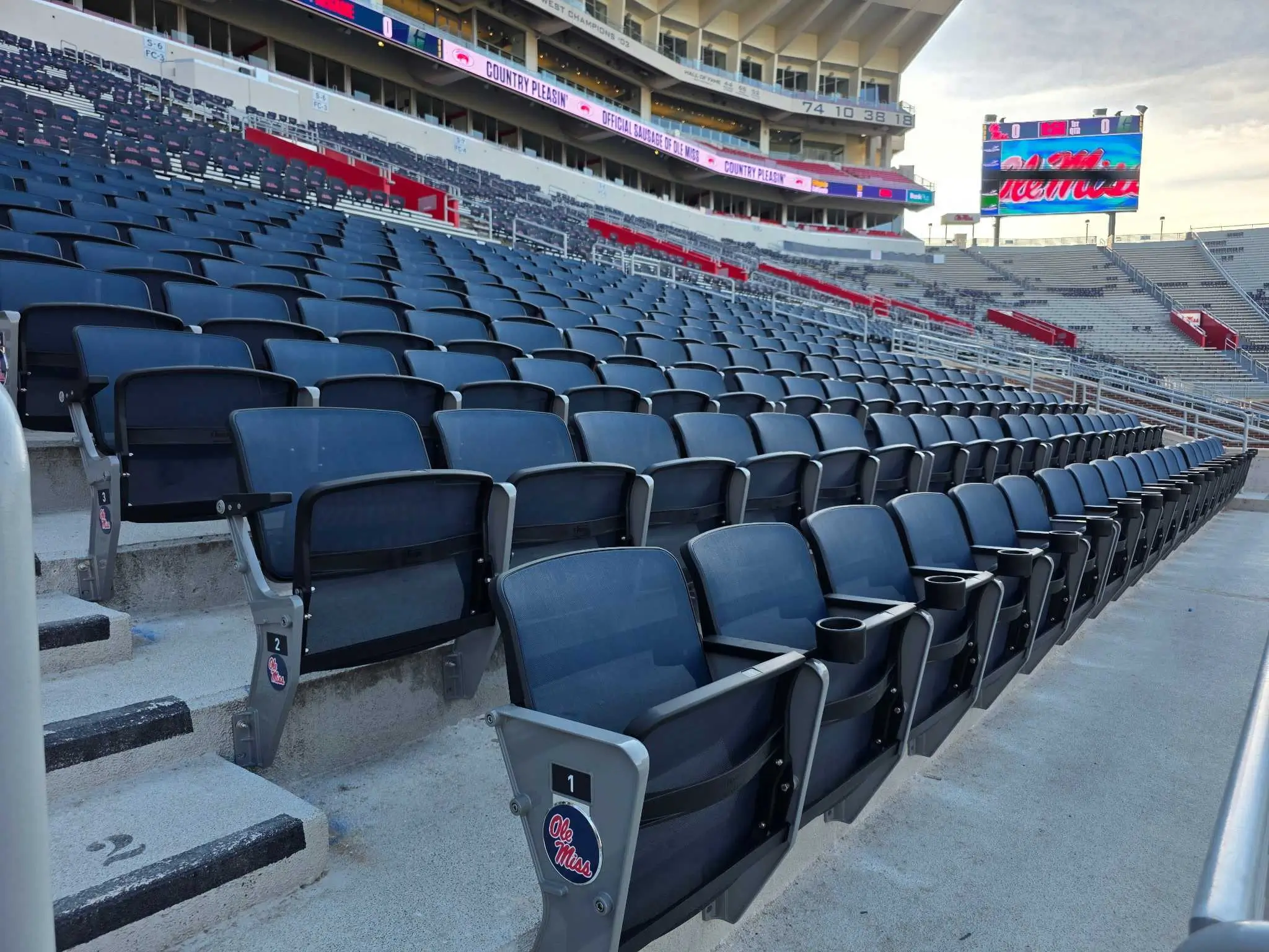 Ole Miss University Football seats
